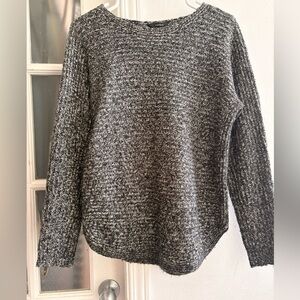 Charcoal Knit Women's Turtleneck Sweater